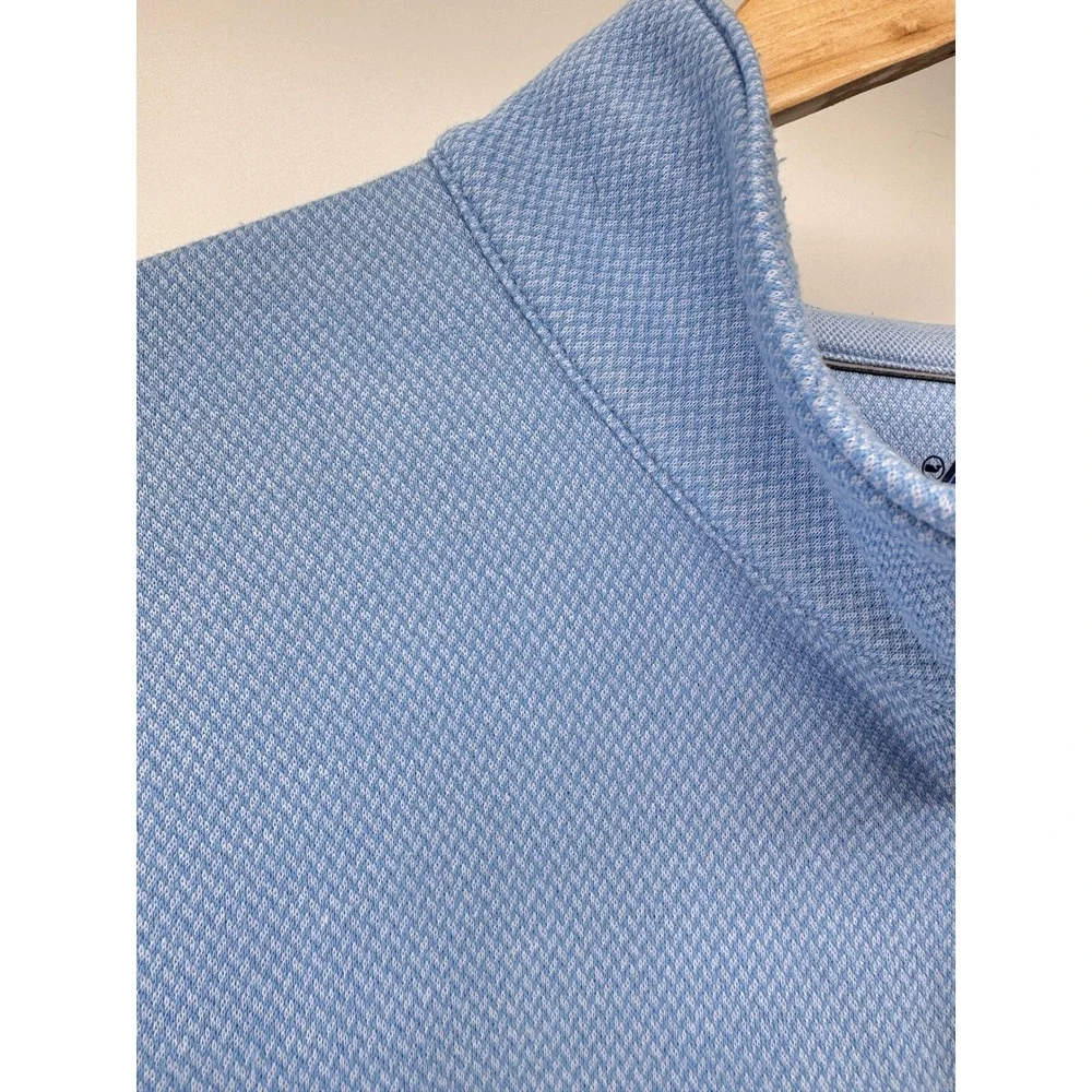 Vineyard Vines Quarter Zip Pullover Mens XXL Blue Textured Preppy